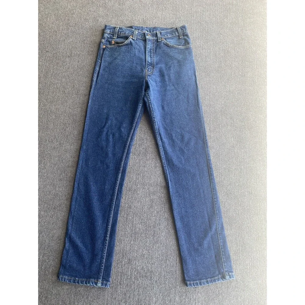 Vintage Levis Jeans 80s Mens 33x31 Blue Relaxed Tapered Orange Tab Made In USA - Picture 1 of 7
